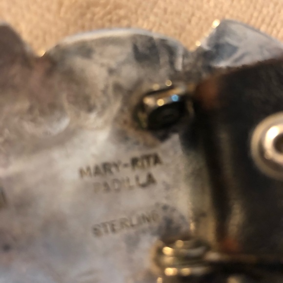 Authentic Sterling Silver Navajo Concho Belt Vintage 1980’s signed by artist - Picture 6 of 8